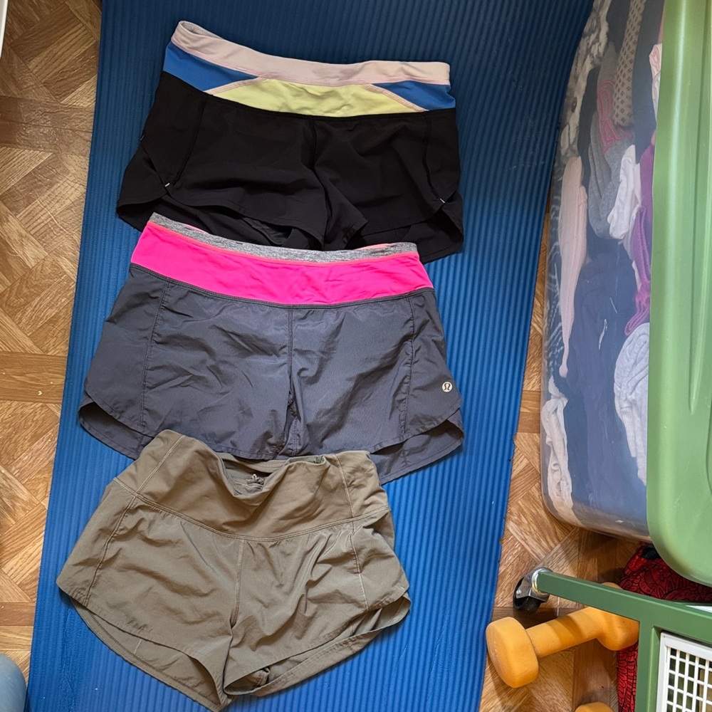 lululemon athletica Women's Athletic Shorts - Black, Gray, Pink, Olive